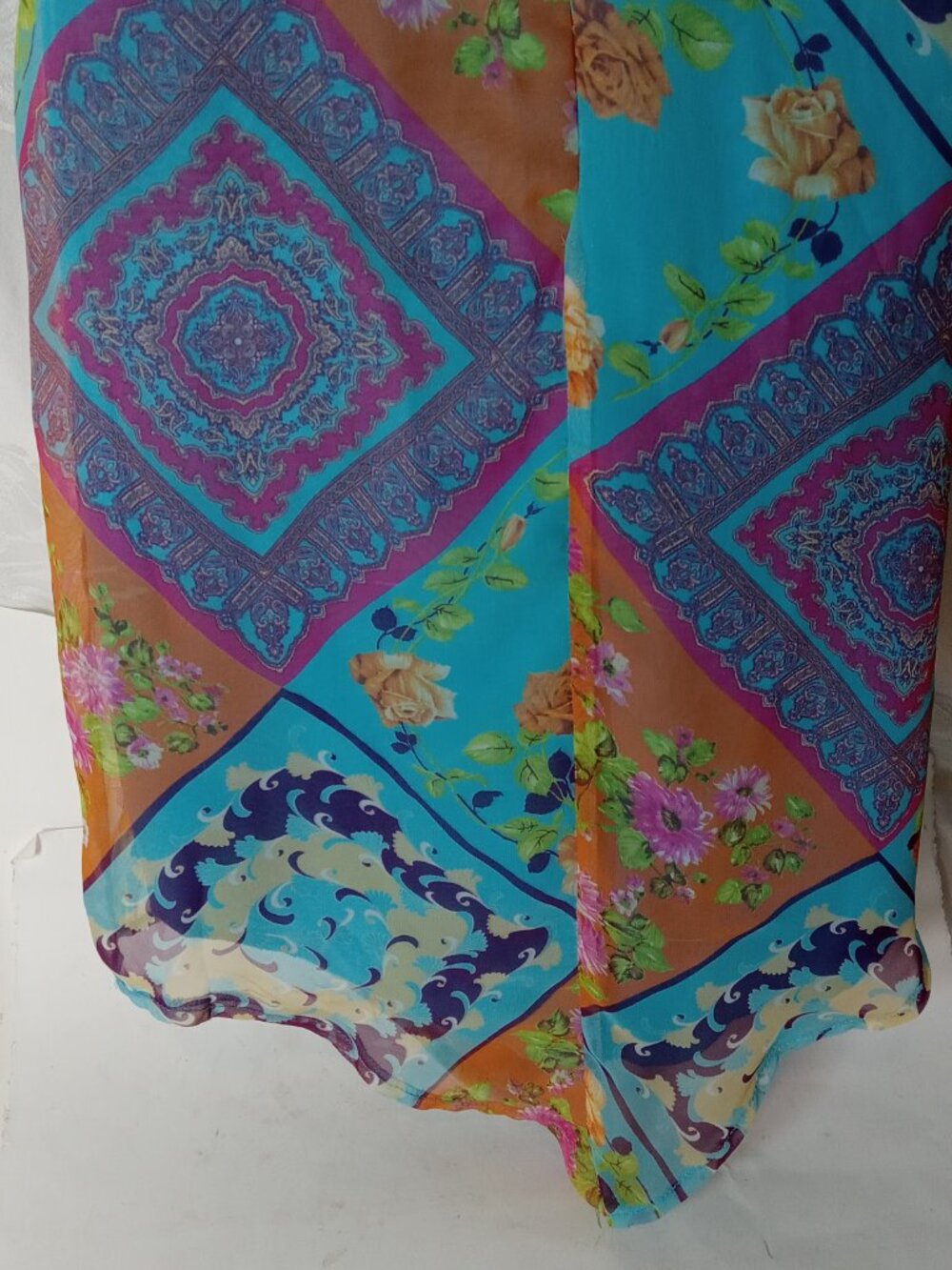 Floral Patchwork Slip Dress - Picture 10 of 13